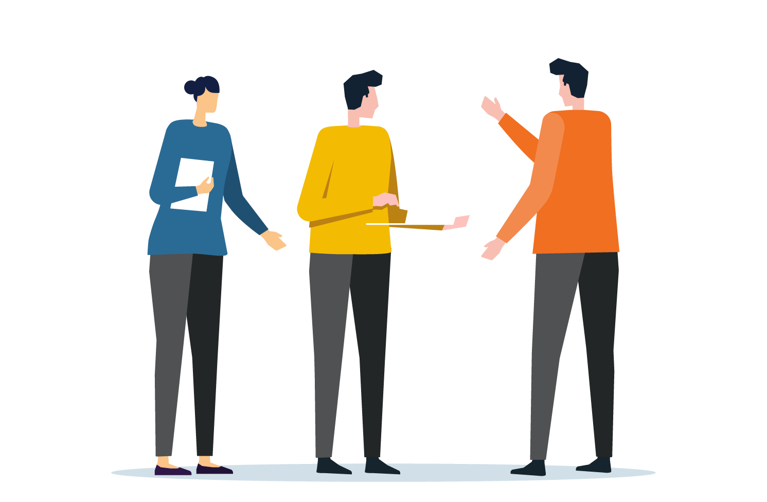 離職率低下を示すイメージ