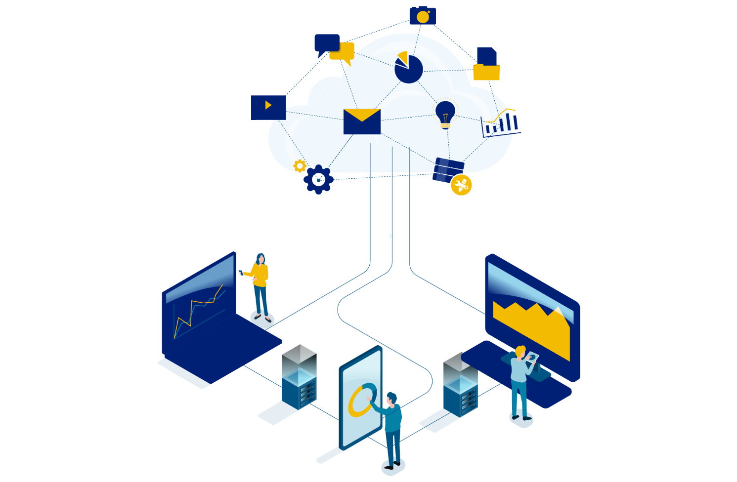 企業イメージ向上を示すイメージ